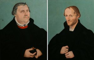 Retrato de Martin Luther e Retrato de Philippe Melanchthon